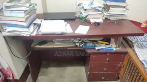 Wooden Chair and Board Table
