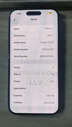Apple iPhone 15 Pro 256 GB Gray
