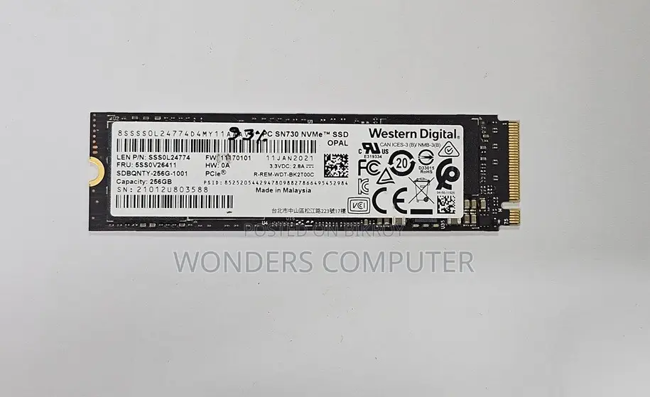 WD 256GB M.2 2280 PCIe NVMe Solid State Drive 1 Year Warranty