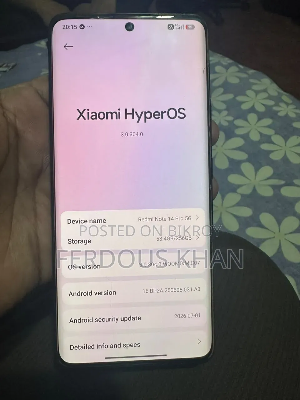 Xiaomi Redmi Note 14 Pro 5G 256 GB Black