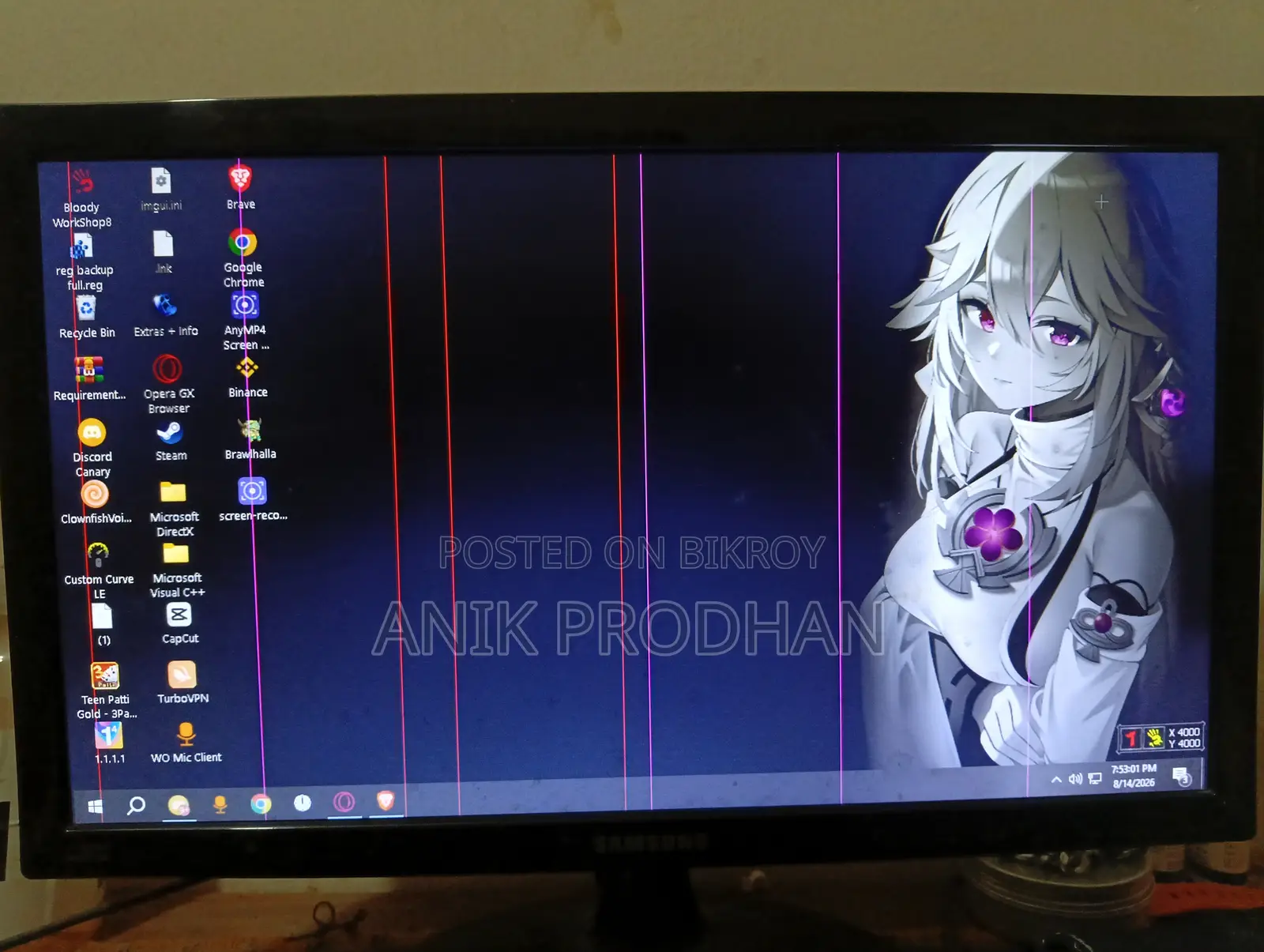 Desktop Computer Asus 16GB Intel Core i3 SSD 1T