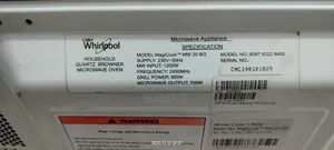 Whirlpool MagiCook 20L Microwave Grill Oven (Fresh Condition)