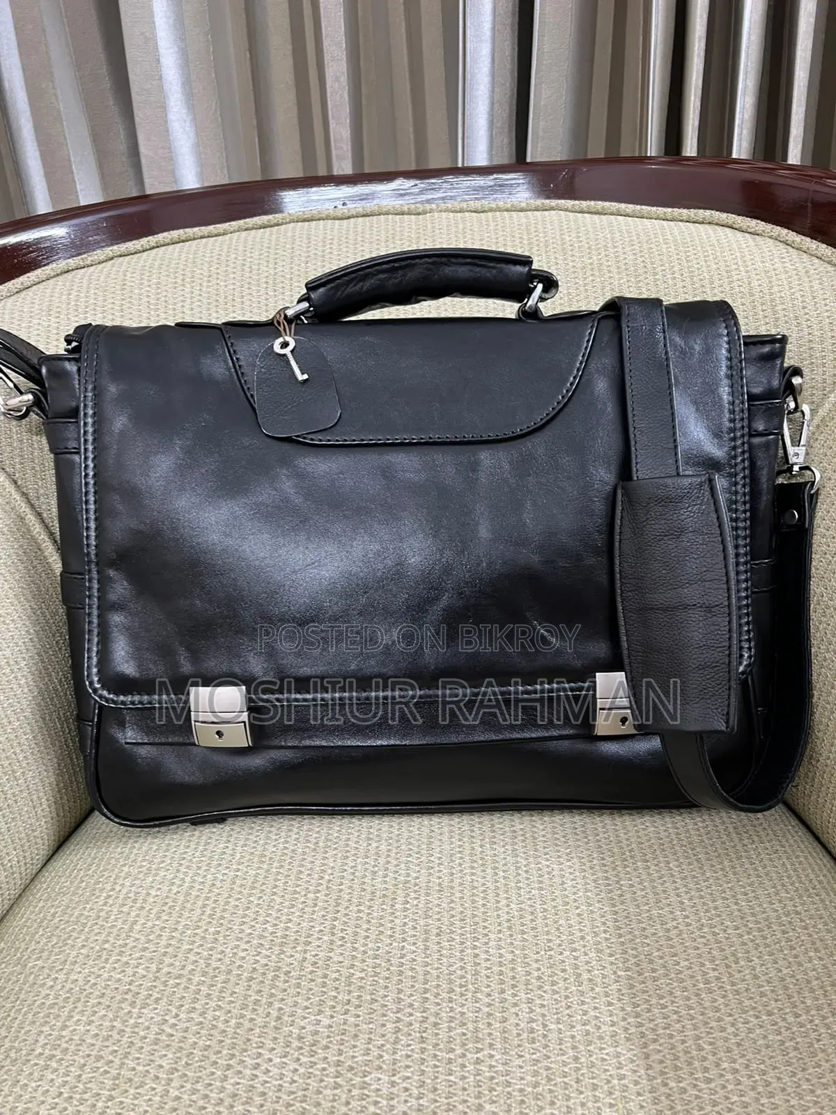 100% Leather Brand New Office + Laptop Bag