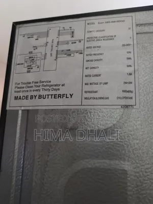 ECO+ Butterfly 566L Side-by-Side Refrigerator | Excellent Condition