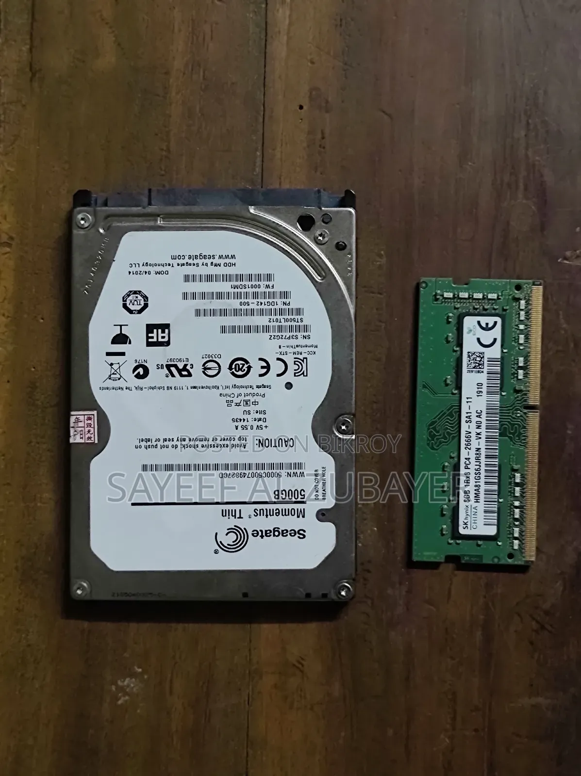 Ram, Harddisk, Display, Keyboard, Laptop Battery for Sell