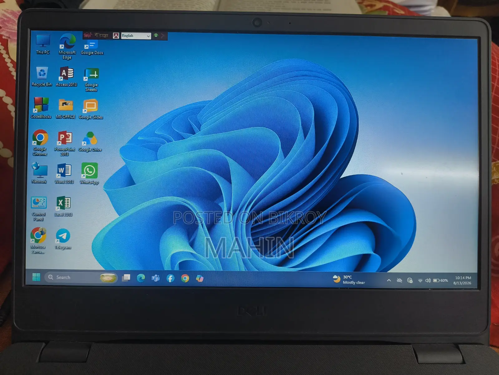 Laptop Dell Vostro 14 3000 8GB Intel Core i3 SSD 128GB
