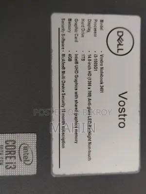 Laptop Dell Vostro 14 3000 8GB Intel Core i3 SSD 128GB