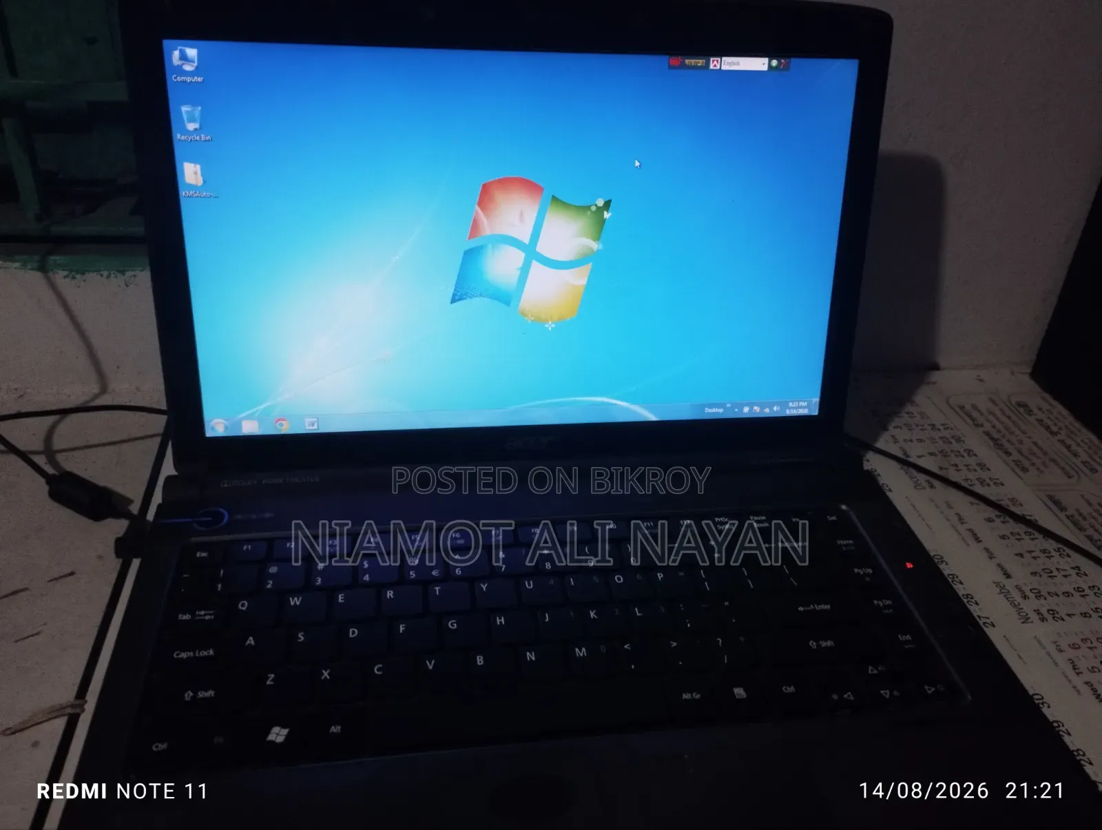 Laptop Acer Aspire 4736Z 3GB Intel Core I3 SSD 128GB