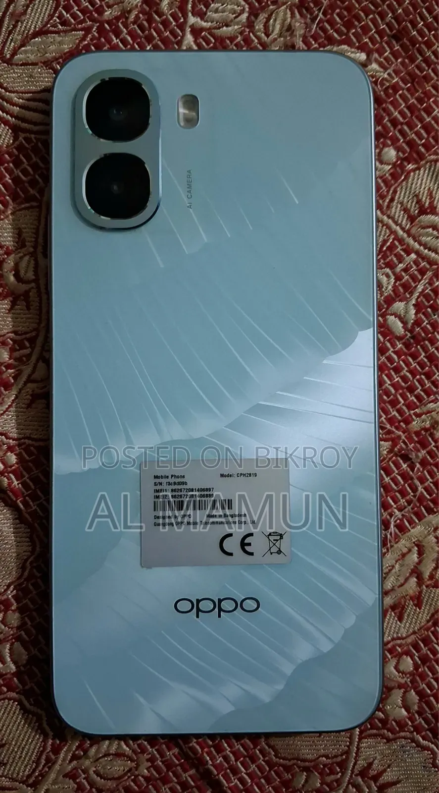 Oppo A6x 128 GB Gray