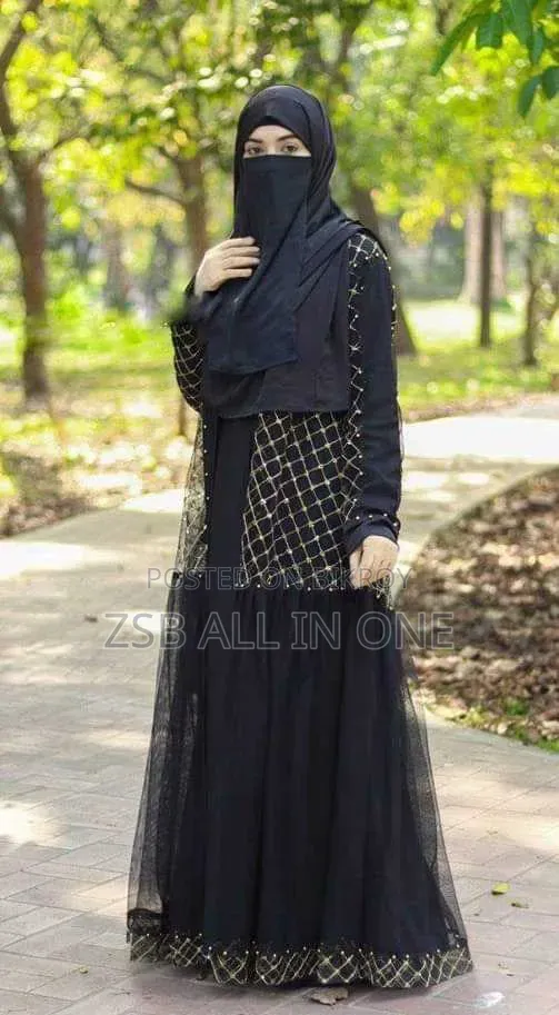Premium Quality Dubai Chari Sequence and Gorgeous Net Burqa