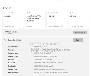 Desktop Computer Acer 8GB Intel Core I5 SSD 512GB