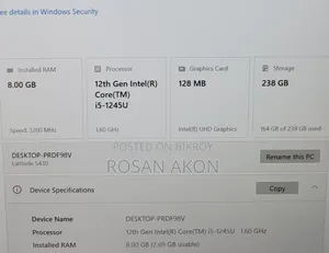Laptop Dell Latitude 5430 8GB Intel Core I5 SSD 256GB