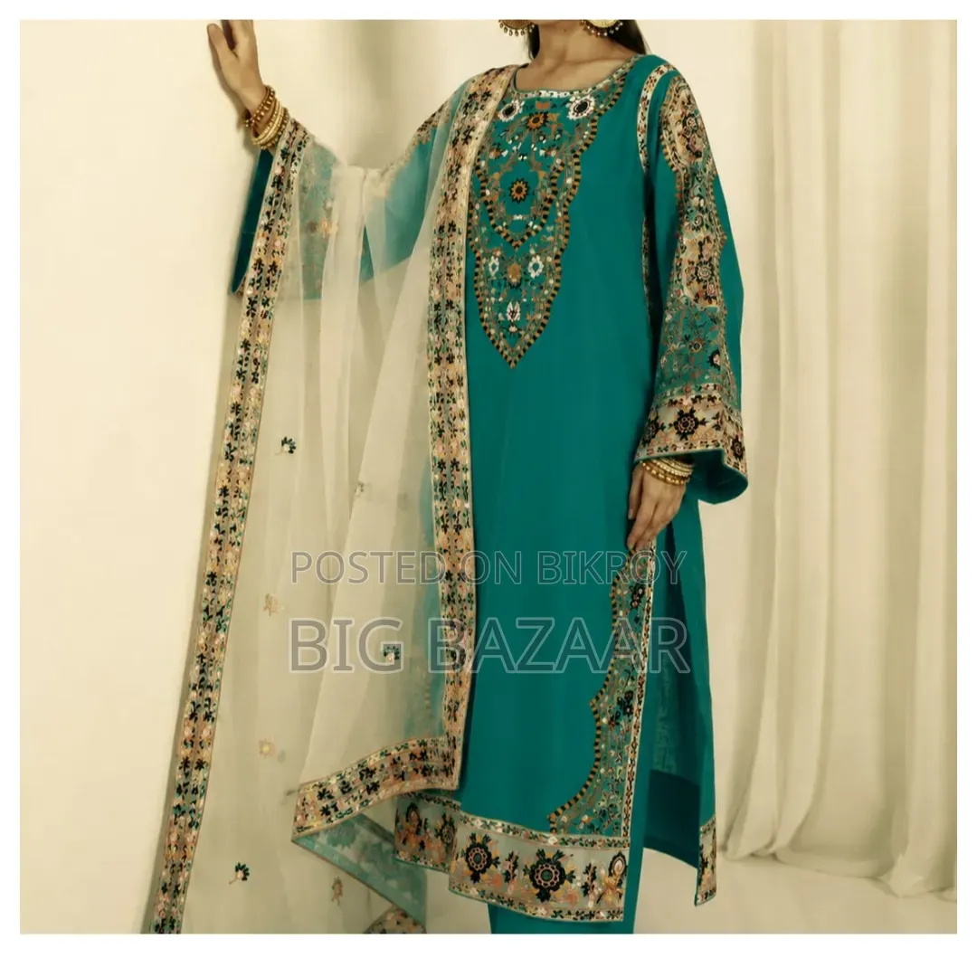 Embroidery Three Piece