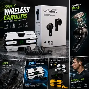 K8 Sport Wireless Earbuds (Any-Colour)