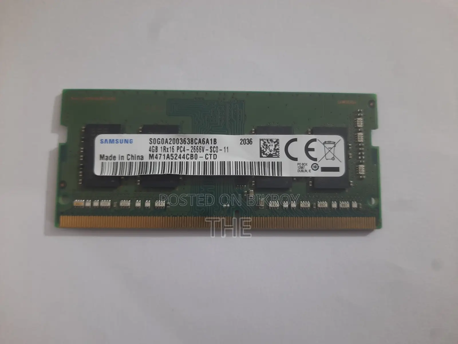 Samsung 4GB DDR4 2666MHz SO-DIMM Laptop RAM