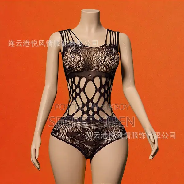 Women's Hollow-Out Fishnet Bodysuit - Night Dress