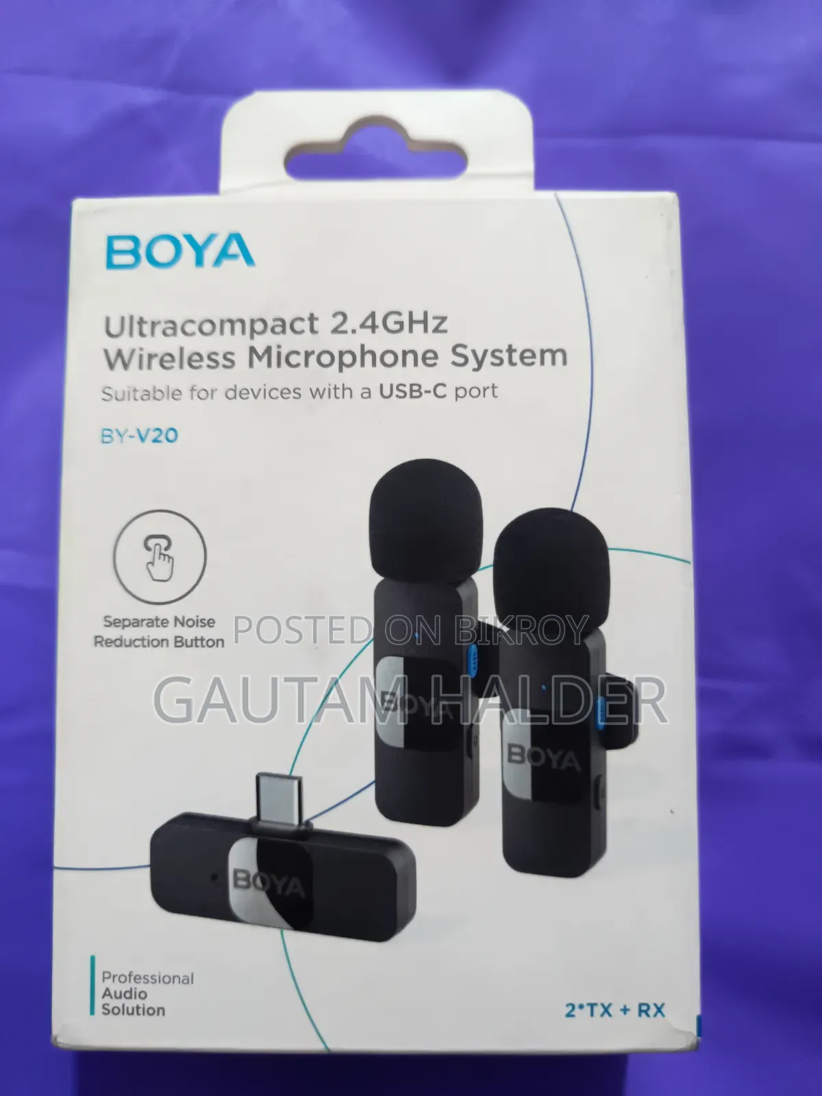 Boya ওয়্যারলেস মাইক্রোফোন বিক্রয় করা হবে (শুধুমাত্র একদিন ব্যবহার)