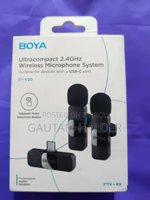 Boya ওয়্যারলেস মাইক্রোফোন বিক্রয় করা হবে (শুধুমাত্র একদিন ব্যবহার)