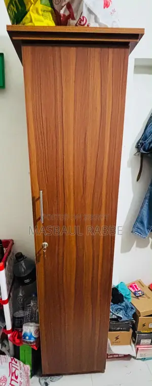 এক পাল্লার কাঠের ওয়ারড্রব/আলমারি (Single Door Wardrobe)