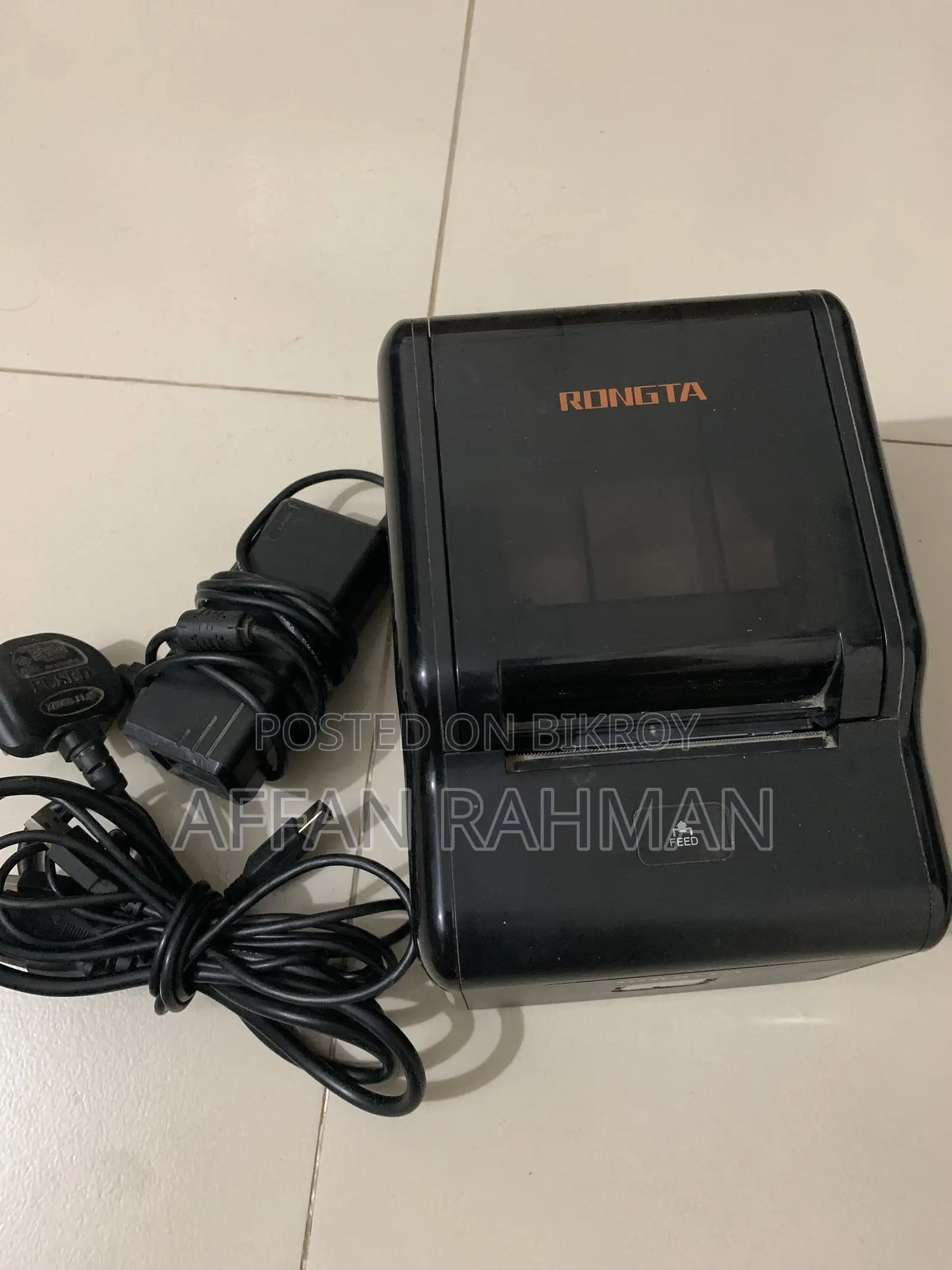 রংতা অটো কাটার লো নয়েজ থার্মাল পিওএস প্রিন্টার