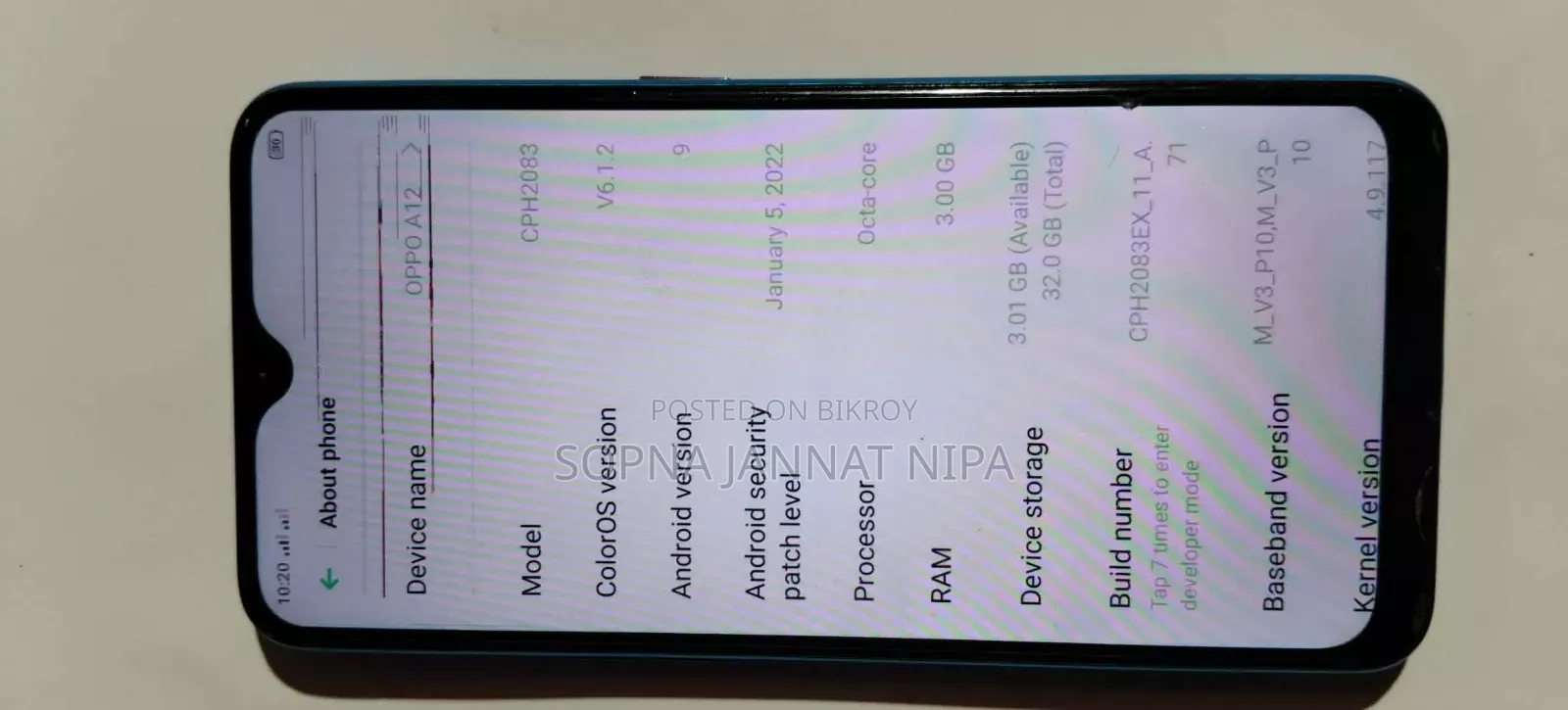 Oppo A12 64 GB Blue