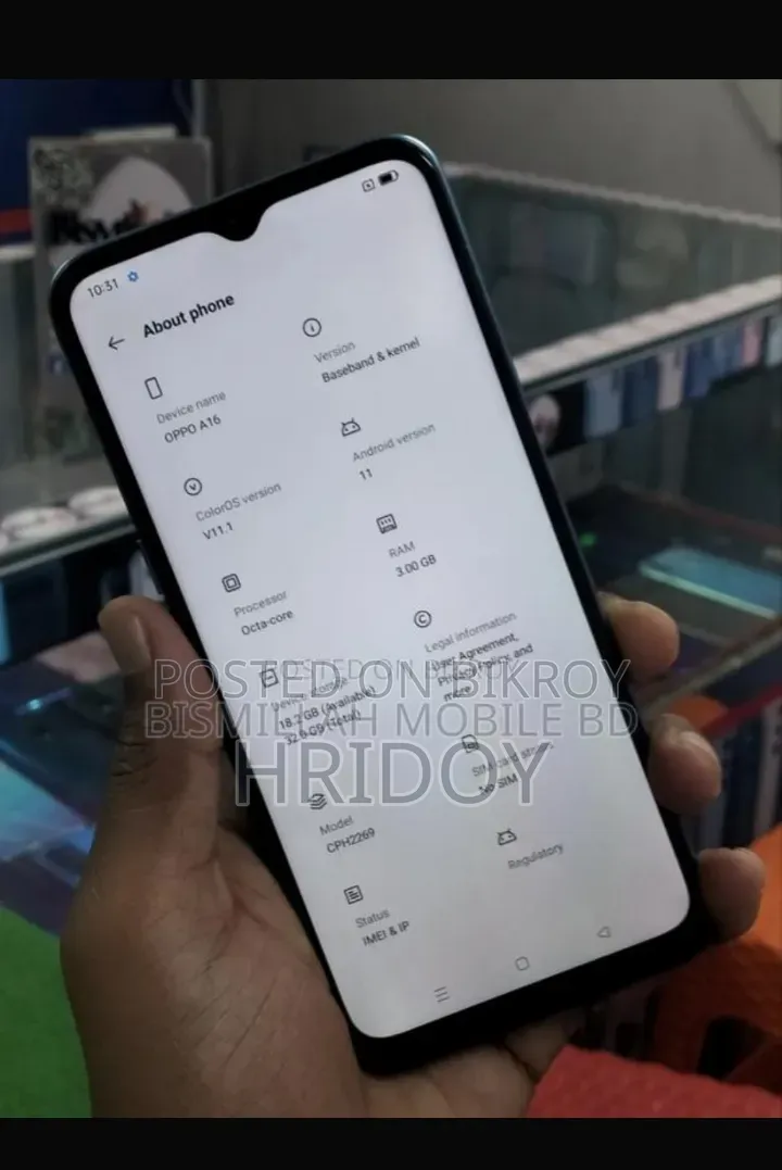 Oppo A16 32 GB Blue