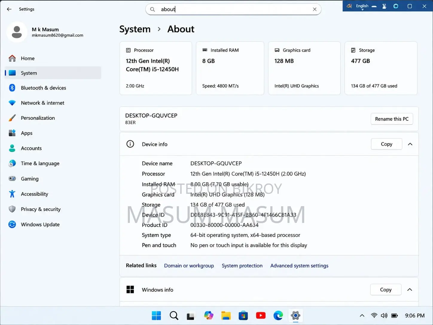 Laptop Lenovo Ideapad 3 8GB Intel Core I5 SSD 500GB
