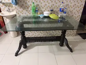 Dining Table, With Perfect Conditioned Glass for Sell