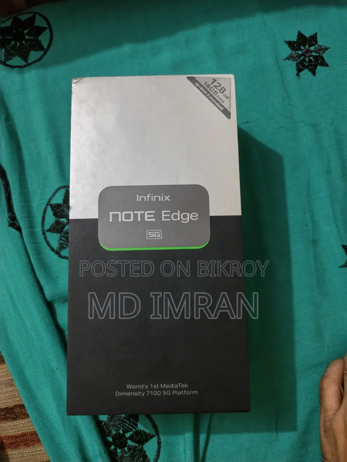 নতুন ইনফিনিক্স নোট এজ ১২৮ জিবি সিলভার