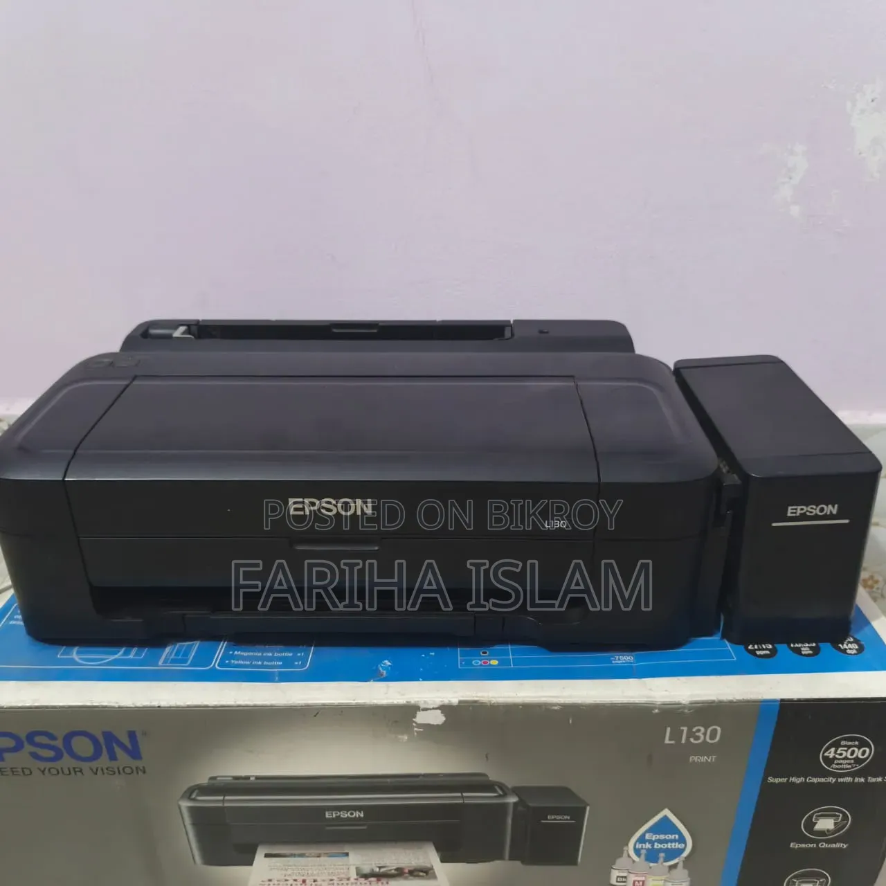 ইপসন এল১৩০ কালার প্রিন্টার নিউ কন্ডিশন