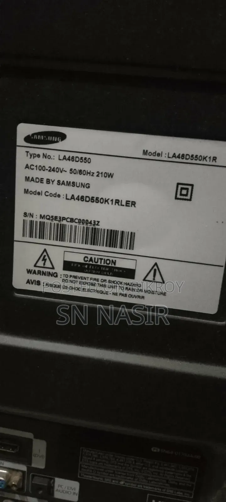 অরিজিনাল Samsung 48" প্যানেল নসট