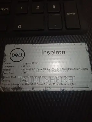 Laptop Dell Inspiron 15 4GB Intel Core i3 1TB HDD