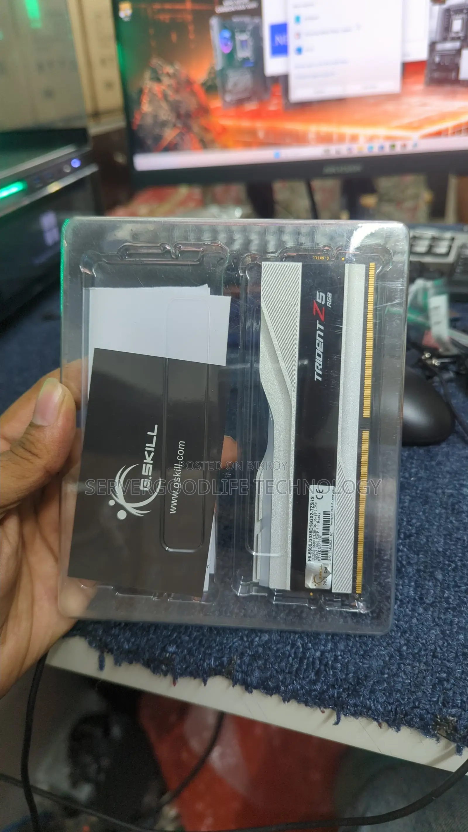 g.skill Trident Z5 RGB 16gb Ddr5 5600mhz Cl30 1.25v Desktop Ram