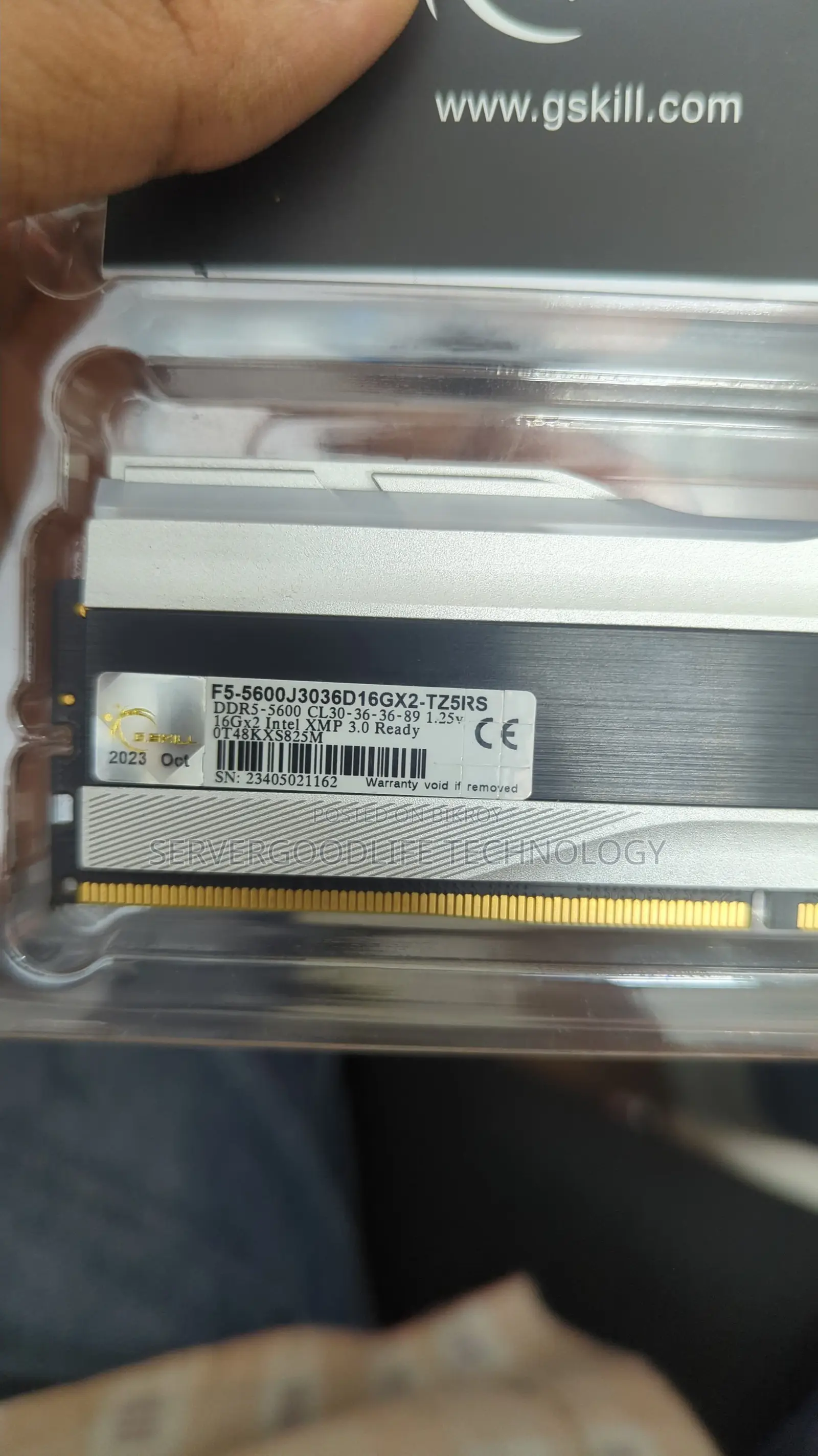 g.skill Trident Z5 RGB 16gb Ddr5 5600mhz Cl30 1.25v Desktop Ram