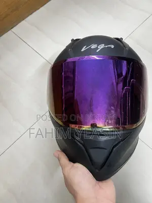 Vega Bolt Solid Dull Matt Black Full Face Helmet