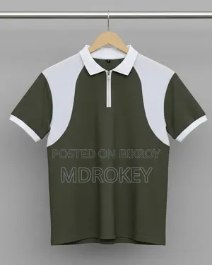 Premium Zipper Collar T-Shirt
