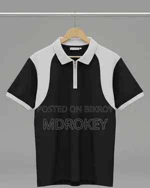 Premium Zipper Collar T-Shirt