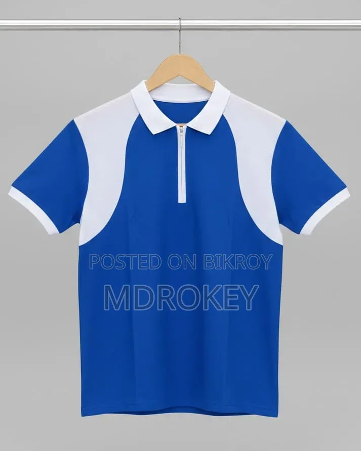 Premium Zipper Collar T-Shirt
