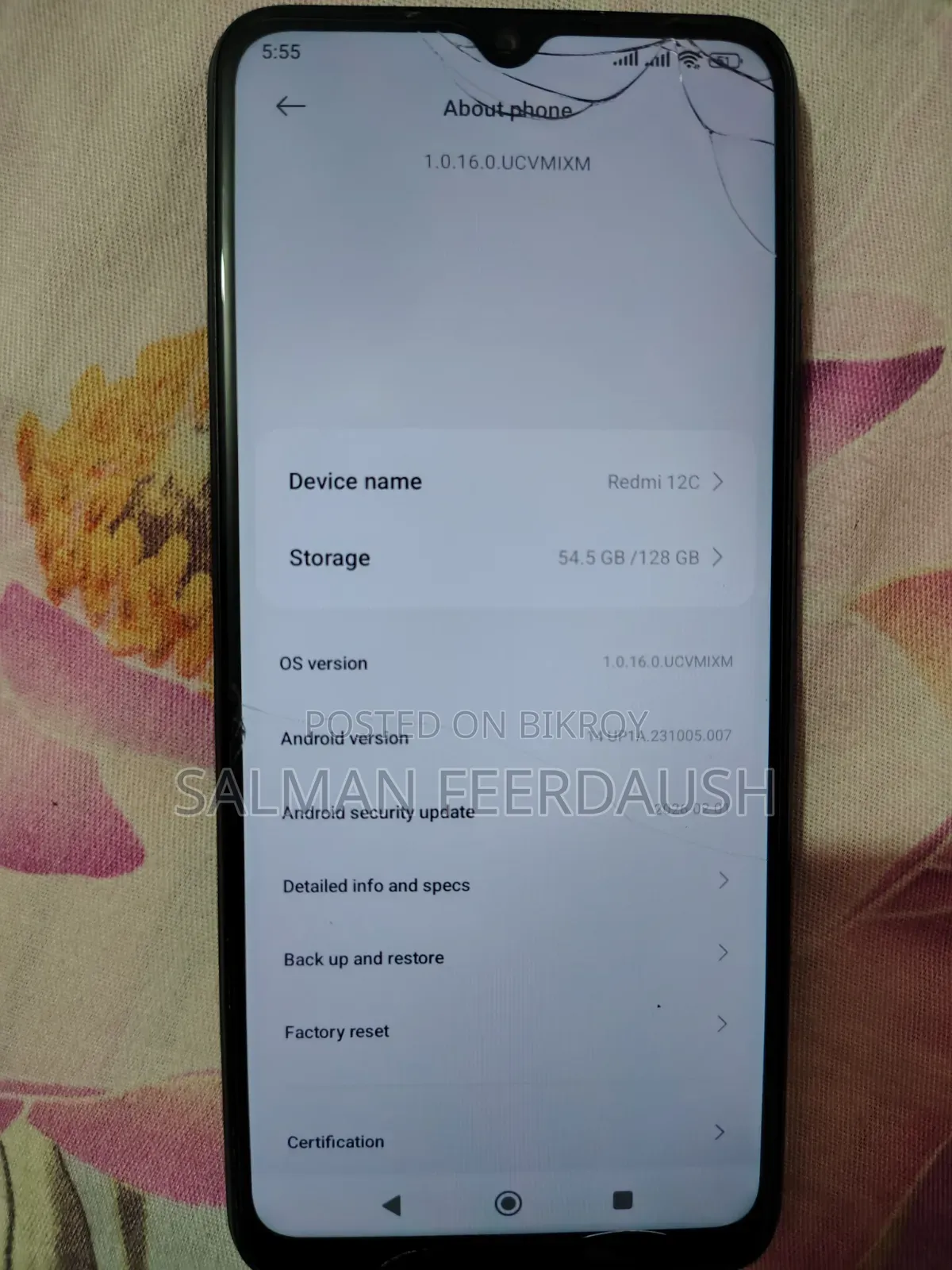 Xiaomi Redmi 12C 128 GB Gray