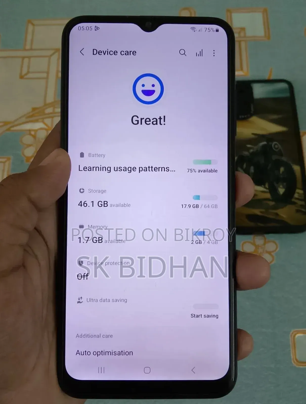 স্যামসাং গ্যালাক্সি এ০৩এস ৬৪ জিবি ব্লু