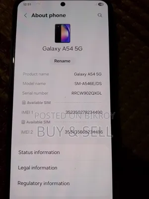 Samsung Galaxy A54 5G 128 GB Black