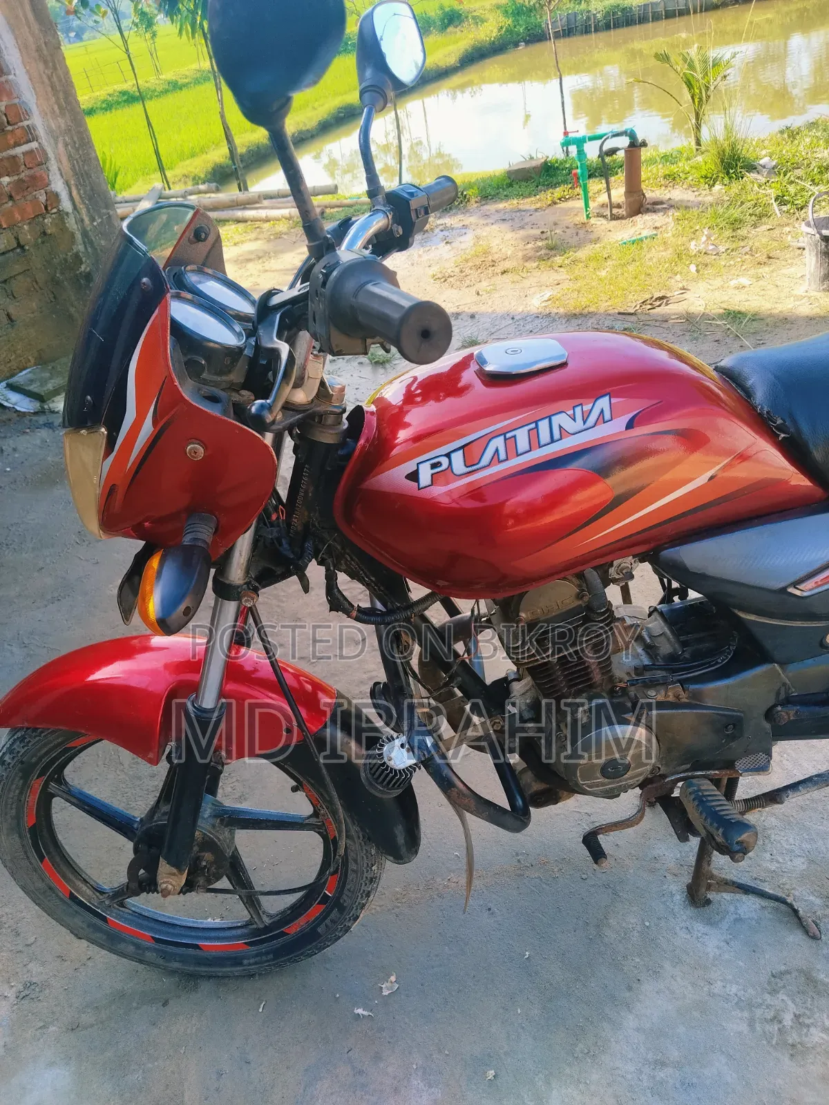 Bajaj Platina 100 2013 Red