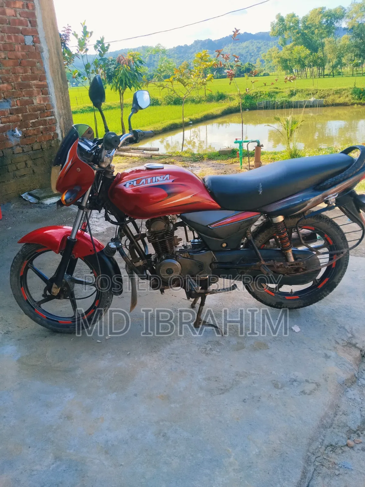 Bajaj Platina 100 2013 Red