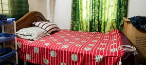 A double bed cot, very good, used for a long time