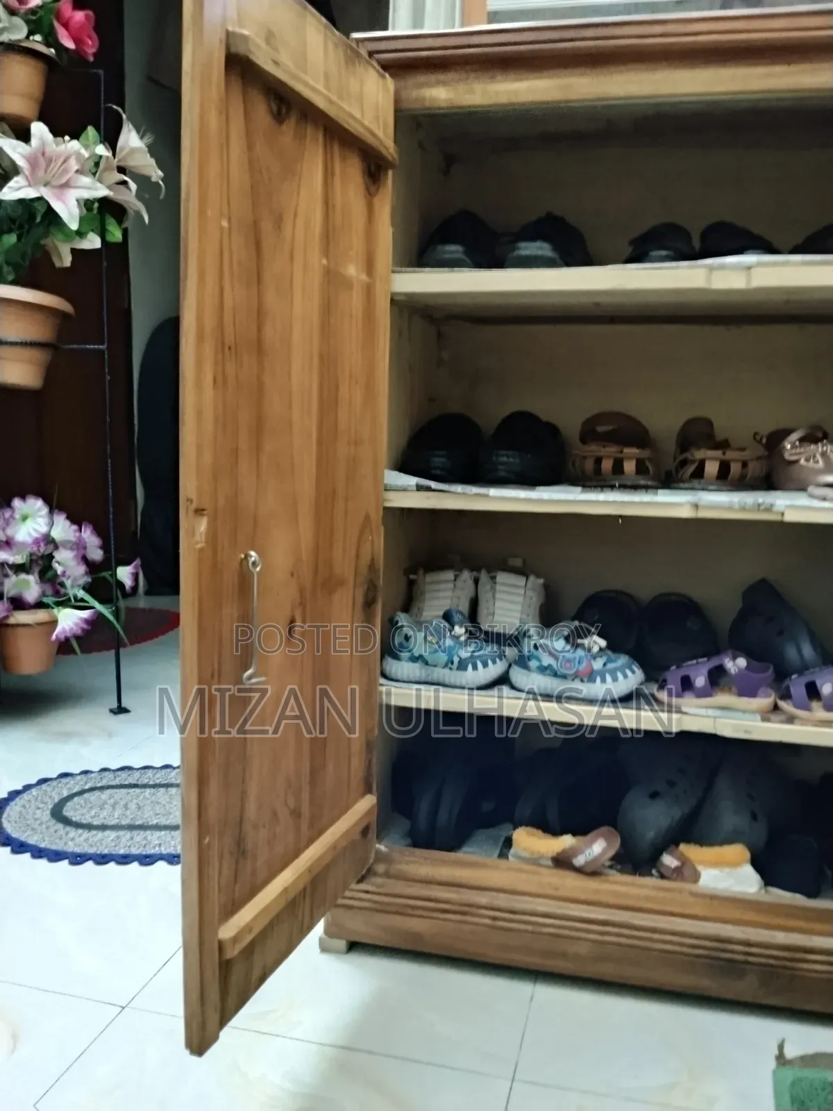Wooden Shoe Rack