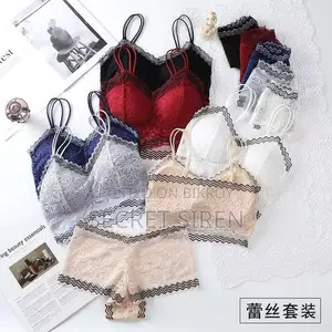 Stylish Spandex Lace Bra Panty Set