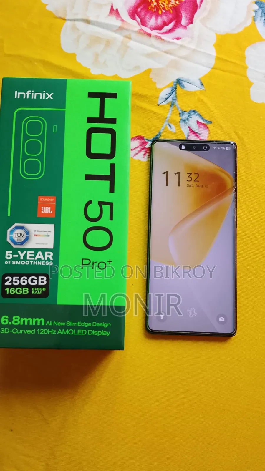 ইনফিনিক্স হট ৫০ প্রো+ ৪জি ২৫৬ জিবি ব্ল্যাক