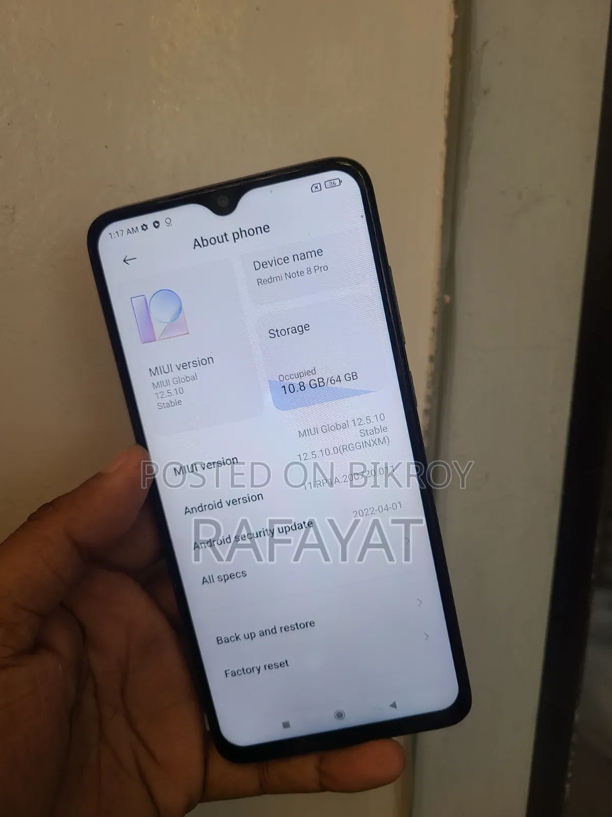 শাওমি রেডমি নোট ৮ প্রো ৬৪ জিবি ব্ল্যাক