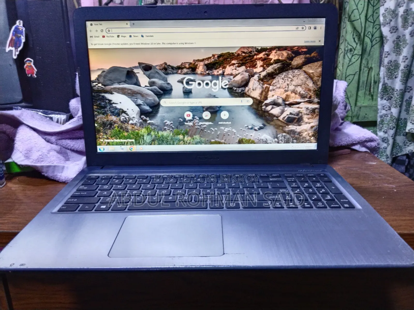 Laptop Asus 4GB AMD Ryzen HDD+SSD 512GB