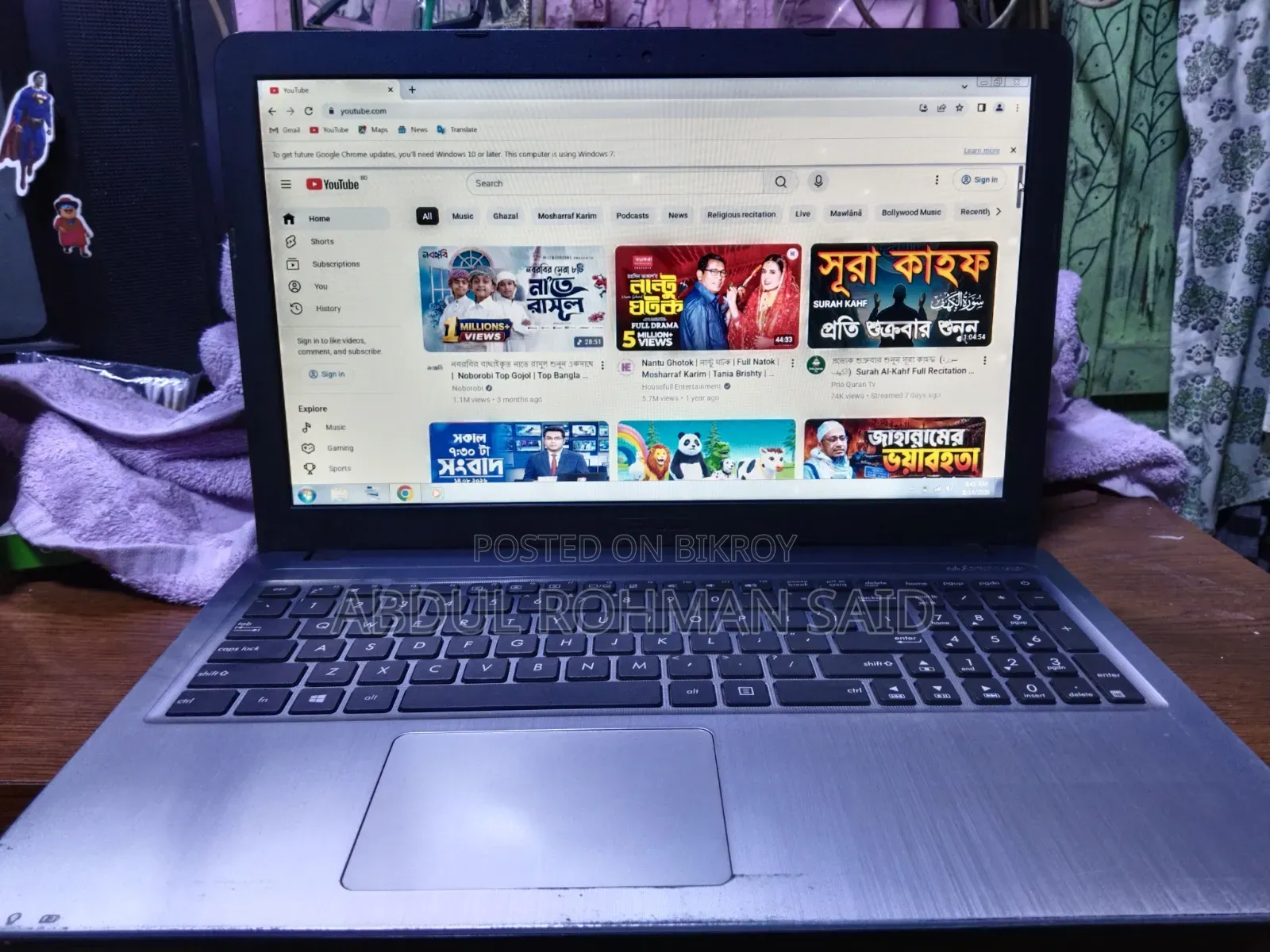 Laptop Asus 4GB AMD Ryzen HDD+SSD 512GB